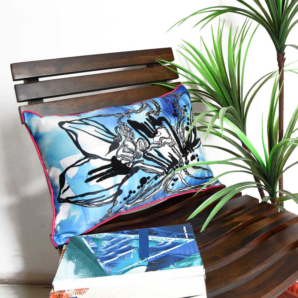 Digital Printed Cushion Cover for Sofa Car Living Room Bed Room 12" X 18" - Elysian Home Decor