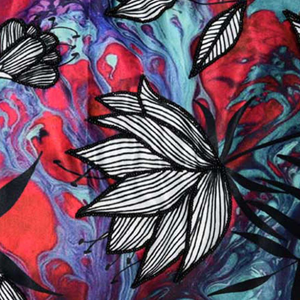 Flower Digital Print Floral Cushions and Cushion Cover 12" X 18" Digital Floral Printed Cushion Pillow Case Living Room