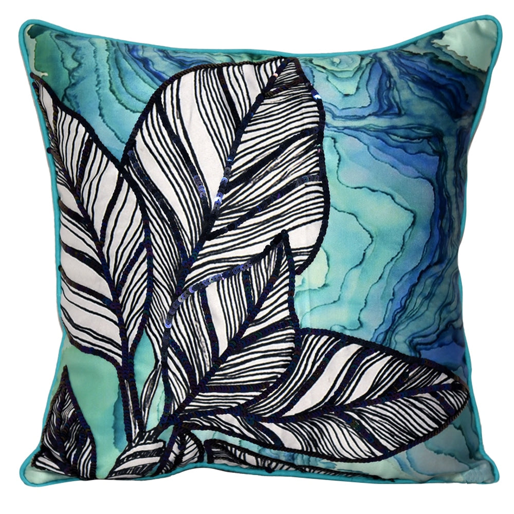 Digital Printed Floral Polyester Home Decor Cushions & Cushion Cover 16" X 16" - Elysian Home Decor