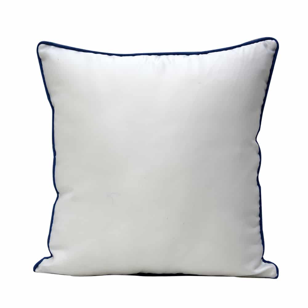 Silverbell Floral Digital Print Polyester Cushions & Cushion Cover Blue 16" X 16" - Elysian Home Decor
