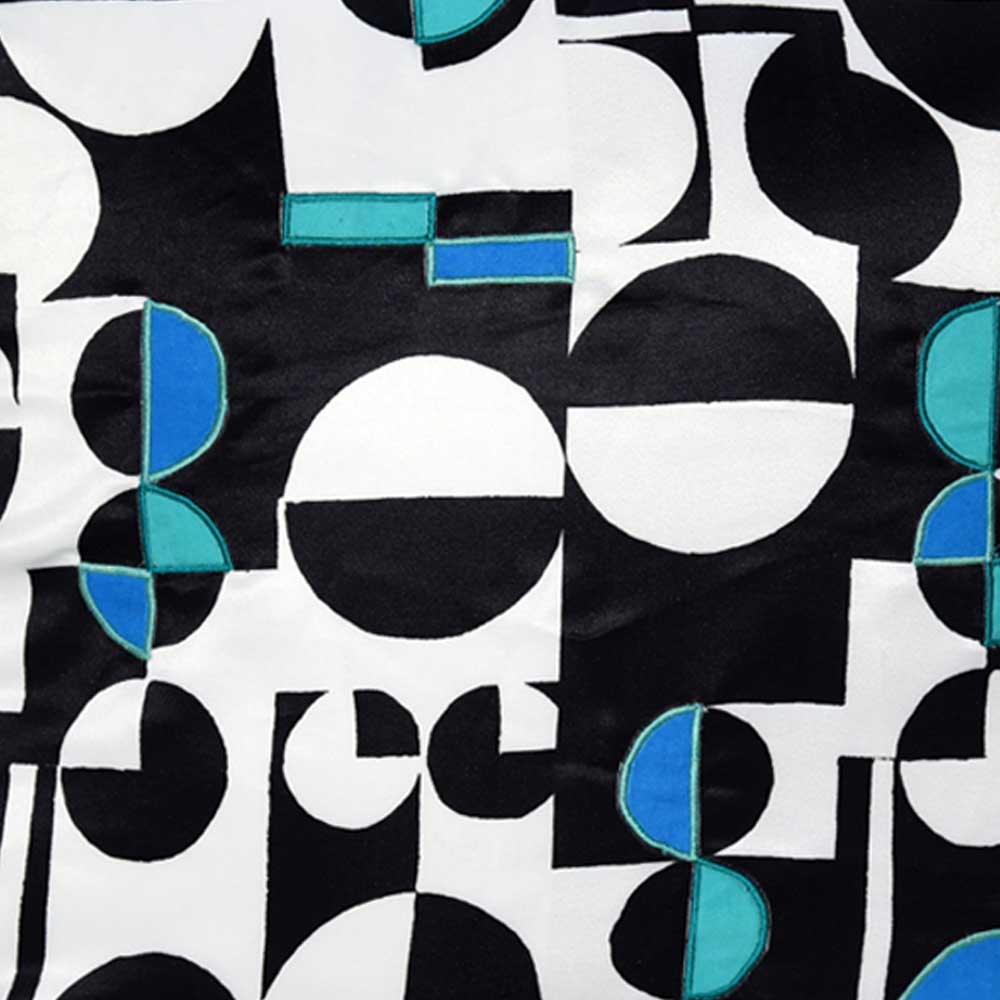 Geometric Digital Printed Designer Cushion Cover Black and White Home Decor Digital Pillow Cushion Case 16" X 16" - Elysian