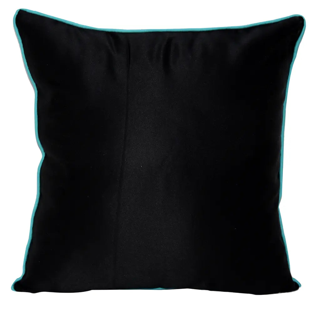 Multi Color Cushion Geometric Digital Print Polyester Cushion Cover Black and White Pop of Color Pillow Cushion Case 16" X