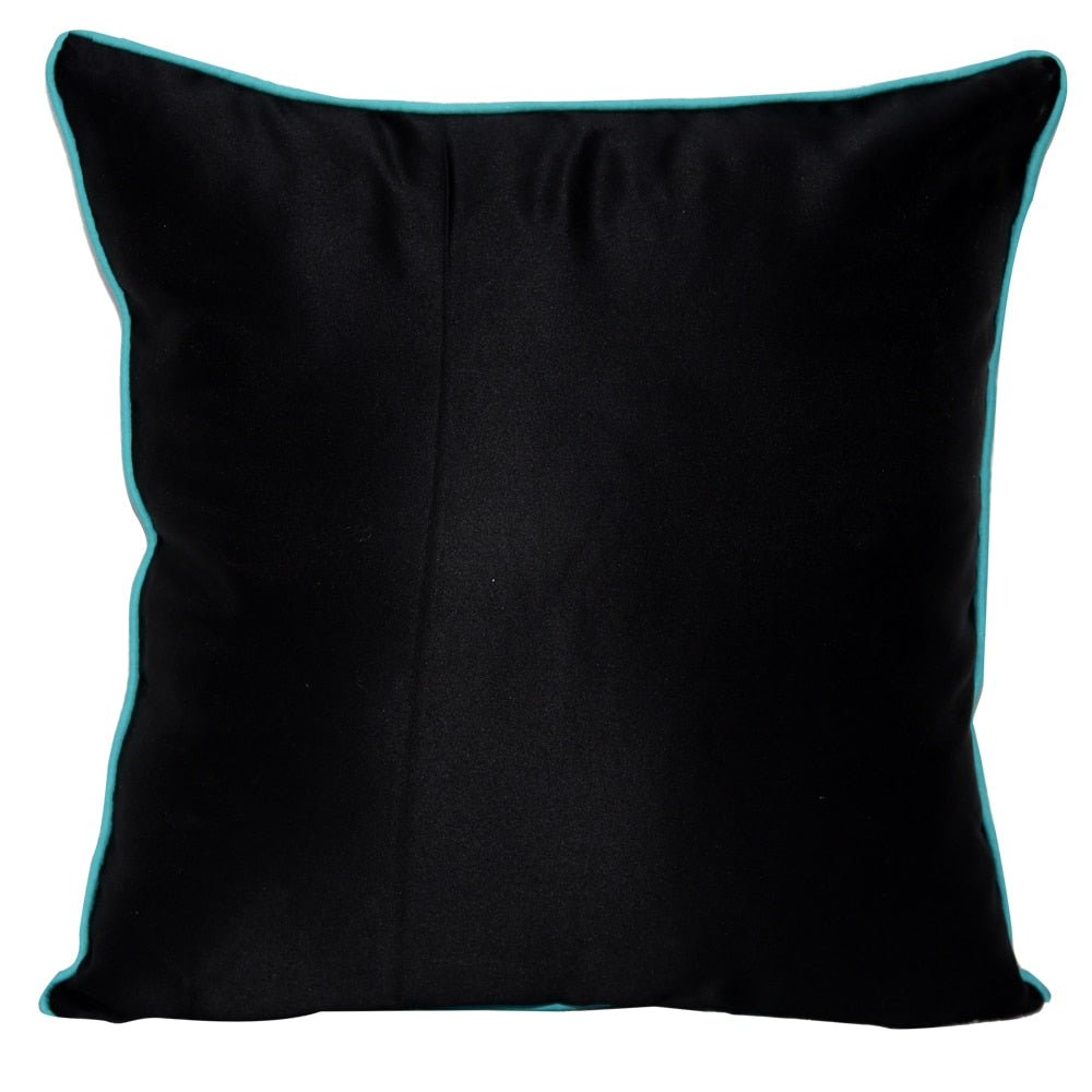 Sequins Digital Print Cushion Abstract Design Cushion Cover B 16" X 16" - Elysian Home Decor