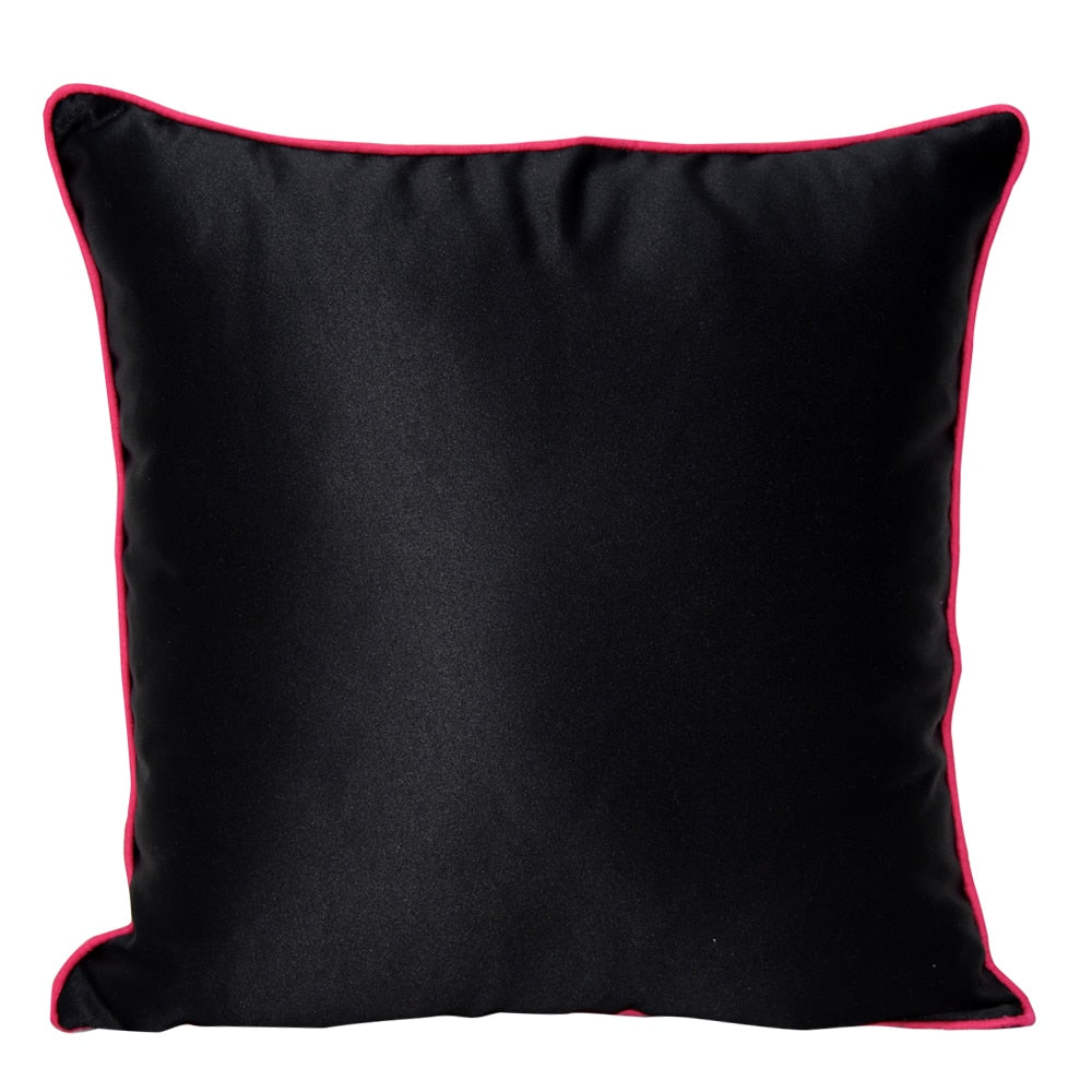 Beautiful Butterfly Nature & Floral Digital Print Cushion Cover Printed Pillow Cushion Case Black and White 16" X 16"