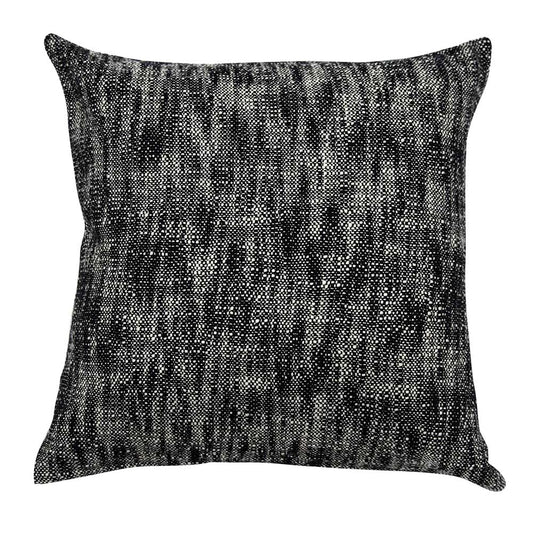 Hand Woven Cushion Cover Charcoal Possession Pattern Sofa Garden Dupion Cushion Cover 16x16 - Elysian Home Decor