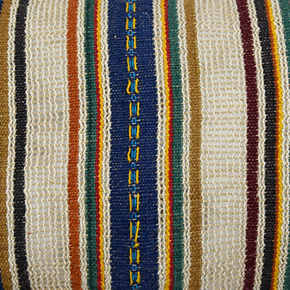 Hand Woven Stripe Cushion Covers 12x18 Designer Hand Weaving Pillow Cover - Elysian Home Decor