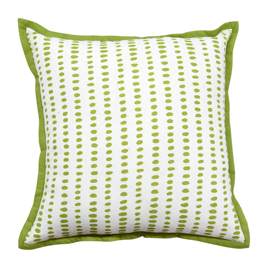 Splash Dotted Lime Green Cushion Cover 16x16