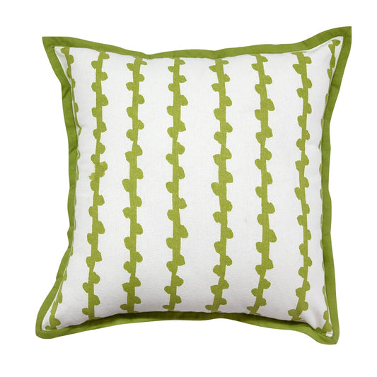 Channel Dotted Cushion Cover 16x16 Lime Green