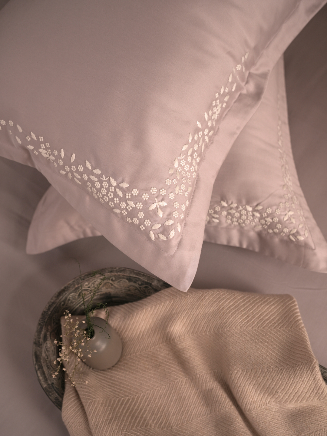 600TC Cotton Mavin Lavender Beyond Bedsheet Set - Elysian Home Decor