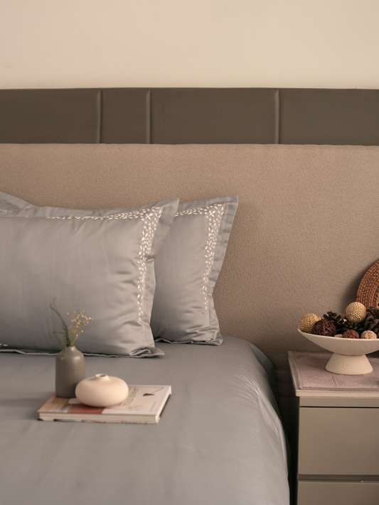 600TC Cotton Mavin Platinum Beyond Bedsheet Set - Elysian Home Decor