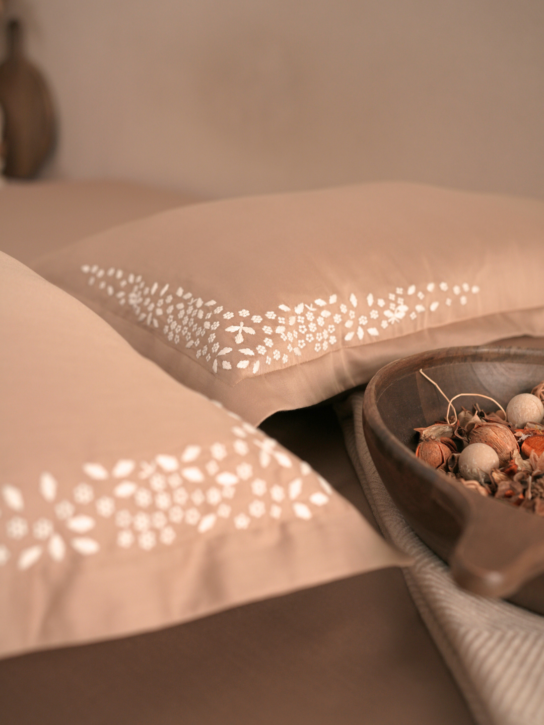 600TC Cotton Mavin Sand Beyond Bedsheet Set - Elysian Home Decor