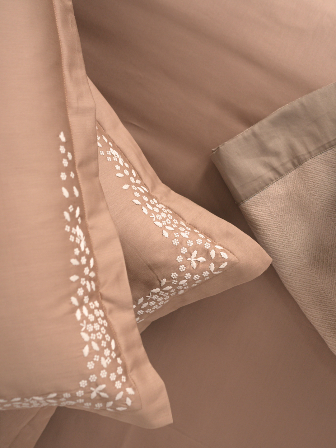 600TC Cotton Mavin Sand Beyond Bedsheet Set - Elysian Home Decor