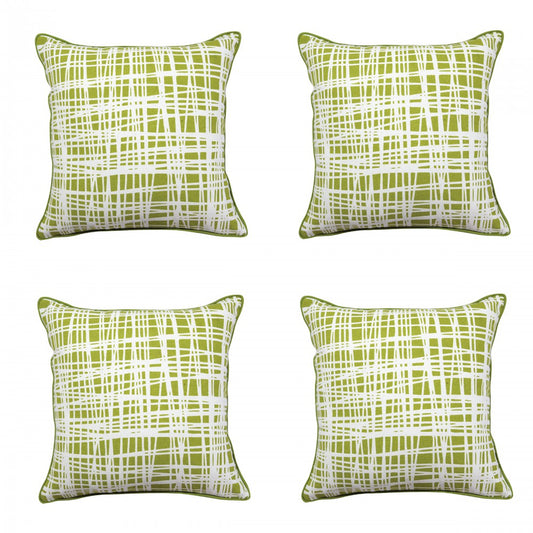 Indefinite Lined Geometric Pattern Cushion Cover 16X16(Inch) - Elysian Home Decor