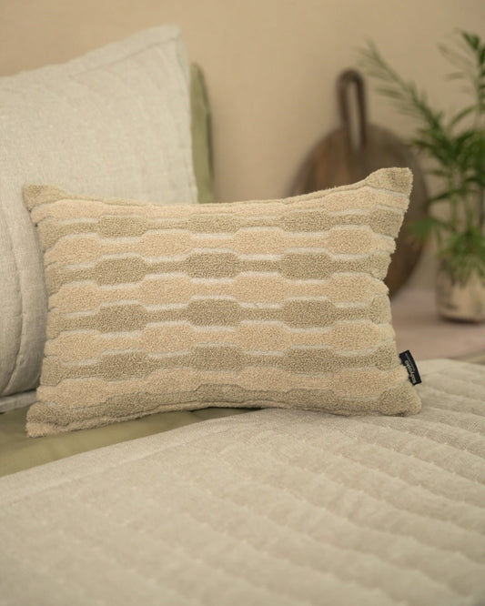 Tropica Palm Springs Embroidered Green Cushion Cover (Size : 12"X18") - Elysian Home Decor